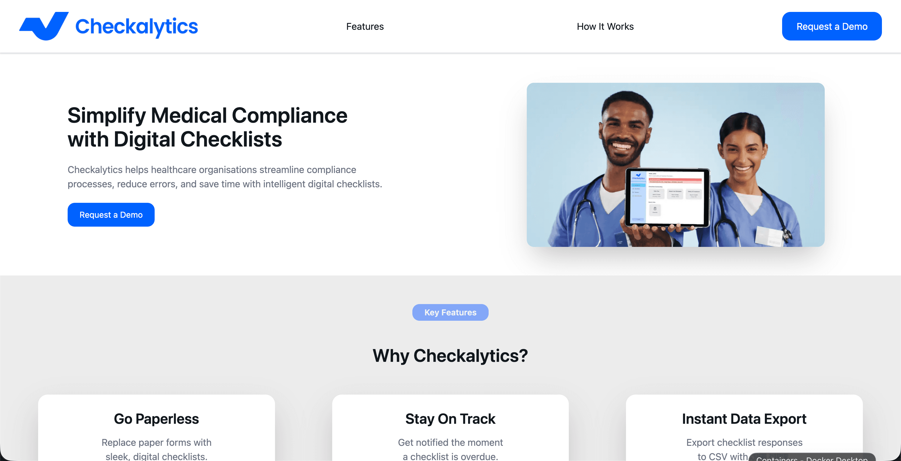Checkalytics product screenshot